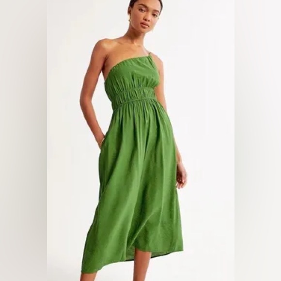 olive green maxi dress Angelique Twisted Asymmetric – Club L London Free People Tessa Smocked Color:As Pictured DBEST_SEP